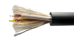 Bobina de cable coaxial S-Video Doble Blindaje 100m Negro