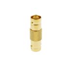 Conector dorado BNC RG6U hembra-hembra empalme - BN03600 - 03