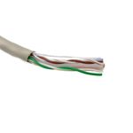 Bobina de cable de red ethernet Cat. 6a UTP de 100 m rígido de color gris - LM02500 - 04