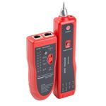 Comprobador de cables de red con rastreador de pares Lanberg NT-0501 para RJ45 RJ12 RJ11 y coaxial - CT10400 - 01