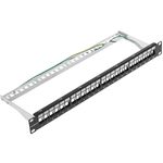 Patch panel FTP para rack 19 para 24 keystone 110 con peine - RP08200 - 01