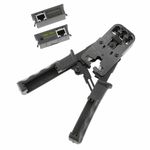 Herramienta crimpadora con comprobador de cables RJ9 RJ11 RJ12 RJ45 - CT01800 - 06