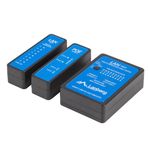 Comprobador de cables de red con POE Lanberg NT-0404 para RJ45 RJ12 RJ11 y coaxial - CT10500 - 04