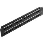 Patch panel de 48 RJ45 Cat.6 UTP 2U negro - RC03301 - 01
