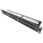 Patch panel de 48 RJ45 Cat.5e UTP 1U negro - RC04700 - 01