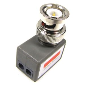Balun Pasivo Compacto Angulo (BNC a Terminal Block 2-pin)