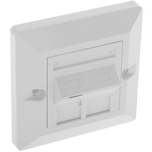 Placa de pared de 80x80 de 1 RJ45 Cat.5e UTP
