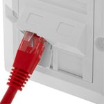 Placa de pared de 80x80 de 1 RJ45 Cat.5e UTP - RI05100 - 04