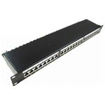 Patch panel rack 24 RJ45 Cat.6 FTP 1U negro - RD04400 - 01