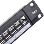 Patch panel para rack 19 para 24 keystone 110 con peine - RP00100 - 10