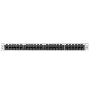 Patch panel 19" blanco de 24 RJ45 CAT.5E UTP 1U Lanberg PPU5-1024-S