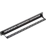 Patch panel para rack 19 para 24 keystone 110 con peine - RP00100 - 03