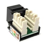 Keystone RJ45 hembra a TB110 Cat.5e UTP negra - RC06500 - 02