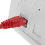 Caja de pared o canaleta de 80x80 con 2 RJ45 FTP Cat.5e 568B - RL07400 - 04