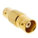 Conector dorado BNC RG6U hembra-hembra empalme - BN03600 - 01