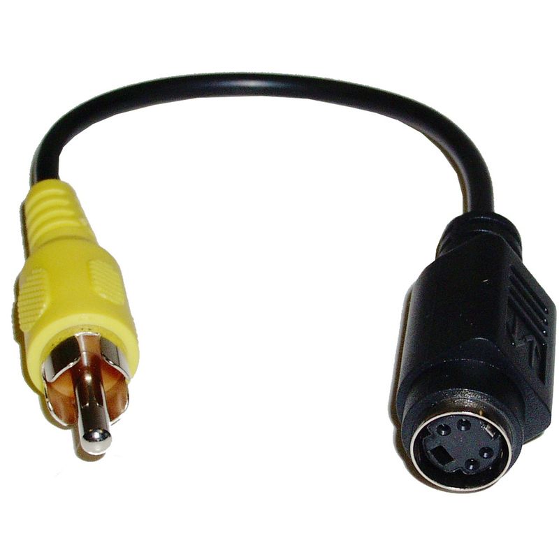 Adaptador Video Compuesto a S-VHS (RCA-M/MiniDIN4-H) - AY07200 - 01