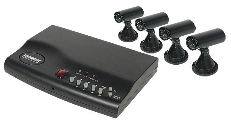 KIT CCTV 4 Cámaras con procesador QUAD - KO 8558 - 01