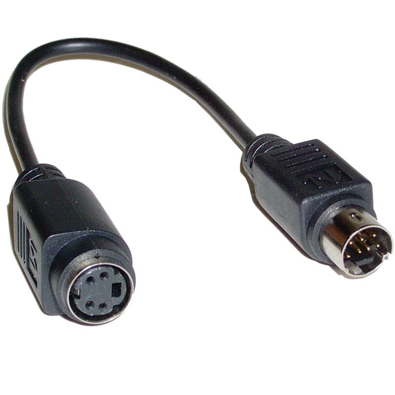 Adaptador Video SVHS-4 a SVHS-7 (MiniDIN4-H/MiniDIN7-M) - AY07800 - 01