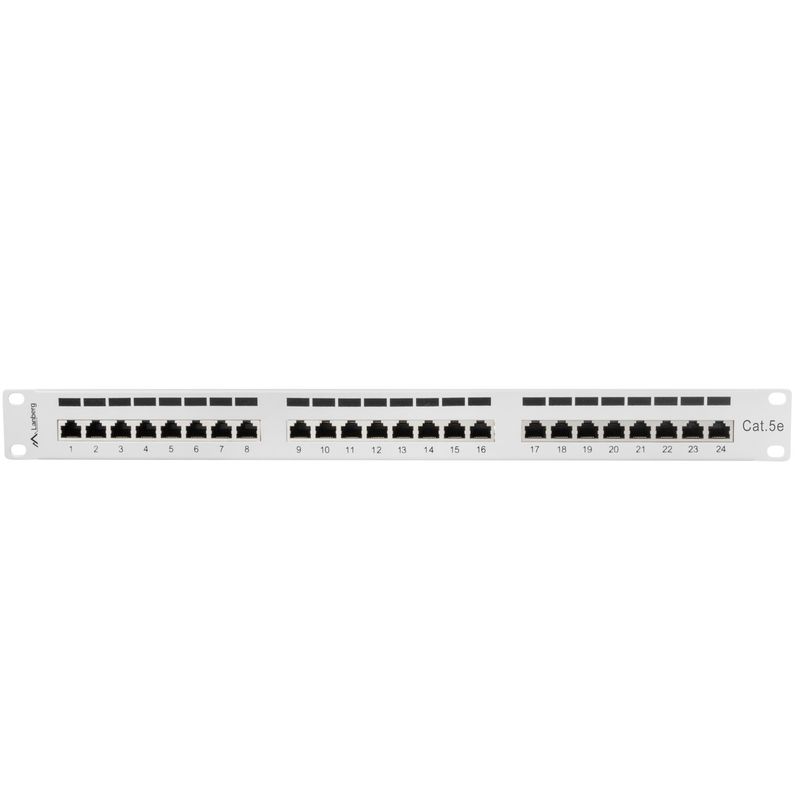 Patch panel 19" blanco de 24 RJ45 CAT.5E FTP 1U Lanberg PPS5-1024-S - RD11800 - 01