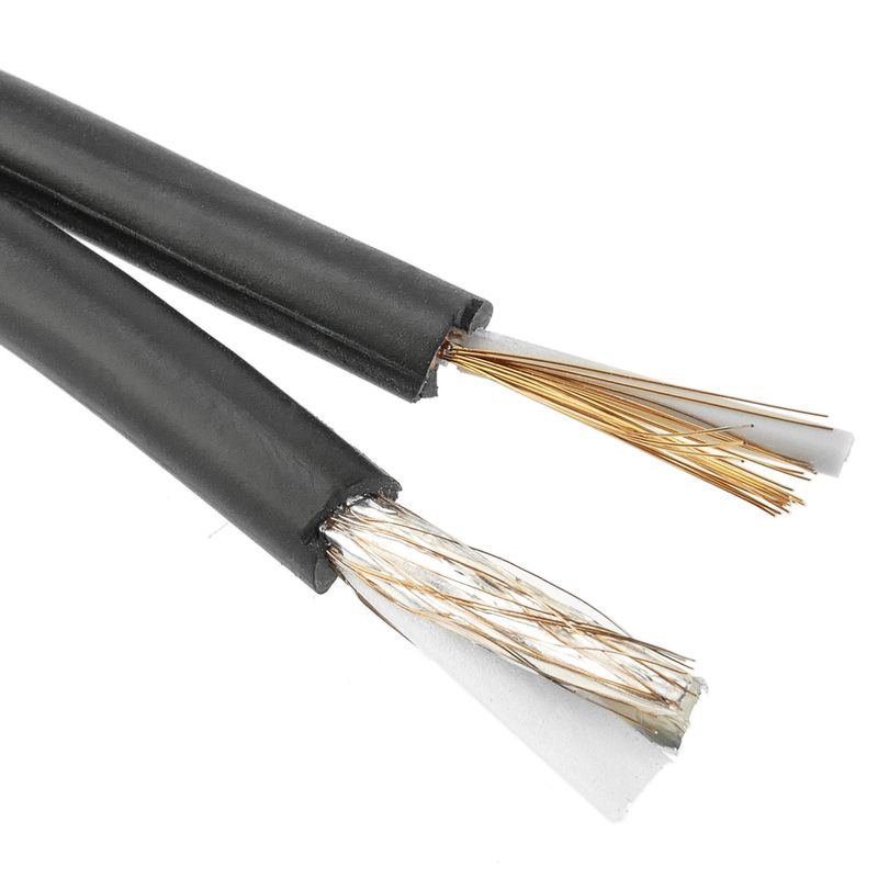Bobina de cable coaxial RG59 y cable eléctrico 2x0.5mm2 100m - RC01600 - 01